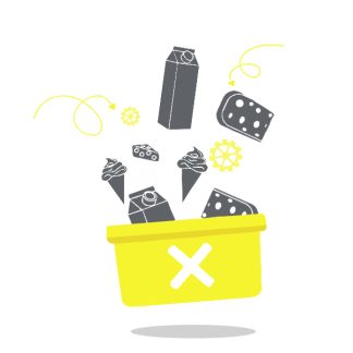 Списание молочной продукции для общепита